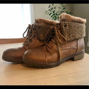 Coolway Brown Hiking Combat Boots